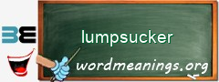 WordMeaning blackboard for lumpsucker